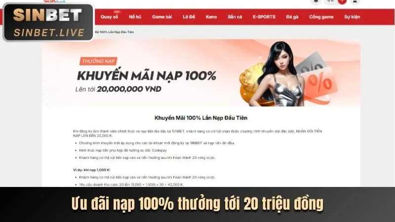 Thưởng nạp lần đầu cho game bắn cá